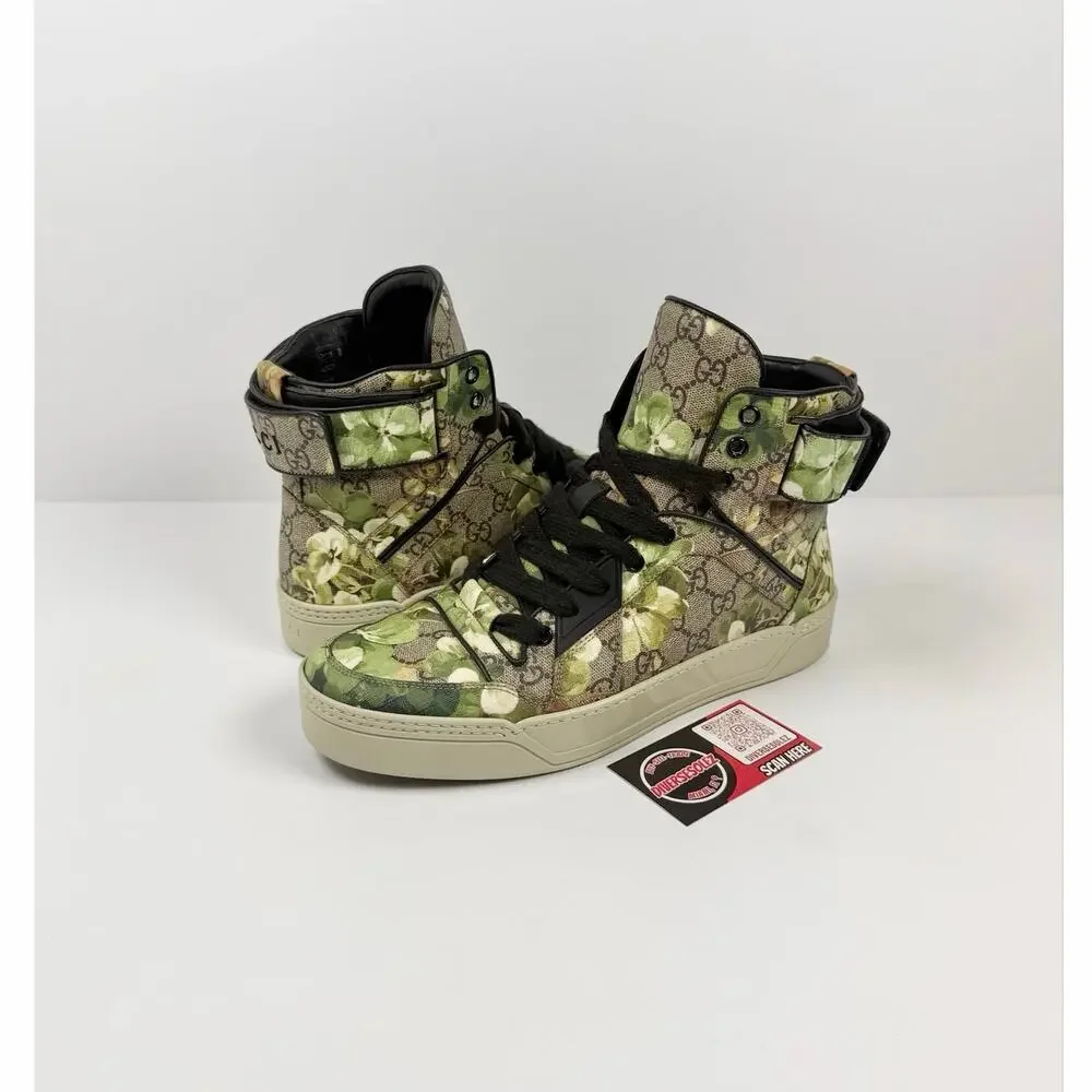 Size 8.5US - Gucci High Top Monogram Blooms